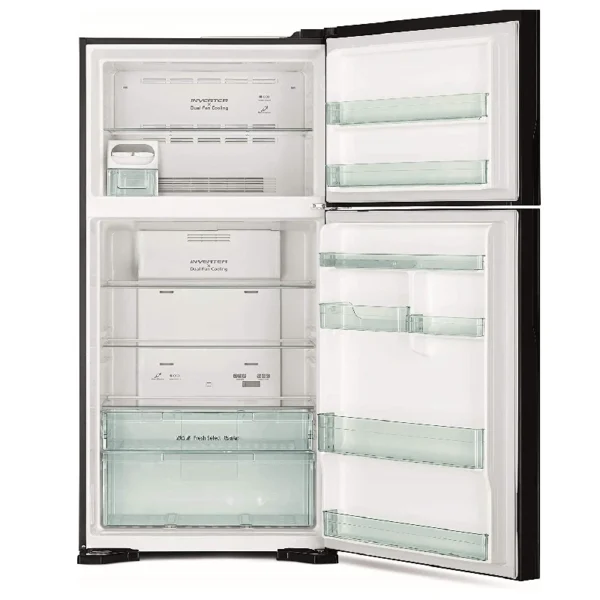 Hitachi 600L 2-Door Top Freezer Fridge Inverter Compressor | RVG800PUN7GBK - Image 2