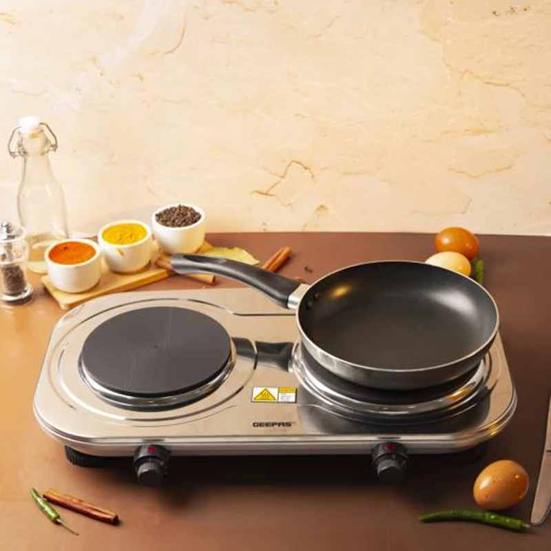 Geepas Electric Double Hotplate