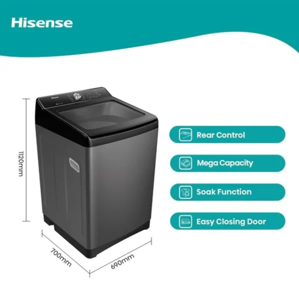 Hisense 17kg Automatic Top Load Washing Machine