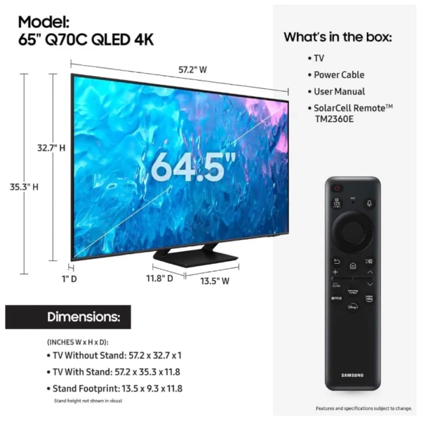 65" QLED 4K Smart TV