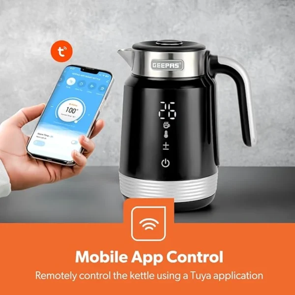 Geepas 1.7Litres Smart Stainless Steel kettle