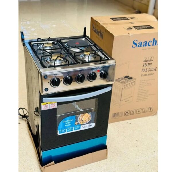 Saachi 3 Gas + 1 Electric Cooker with Electric Oven(50X50cm) | NL-Gas-6362HP