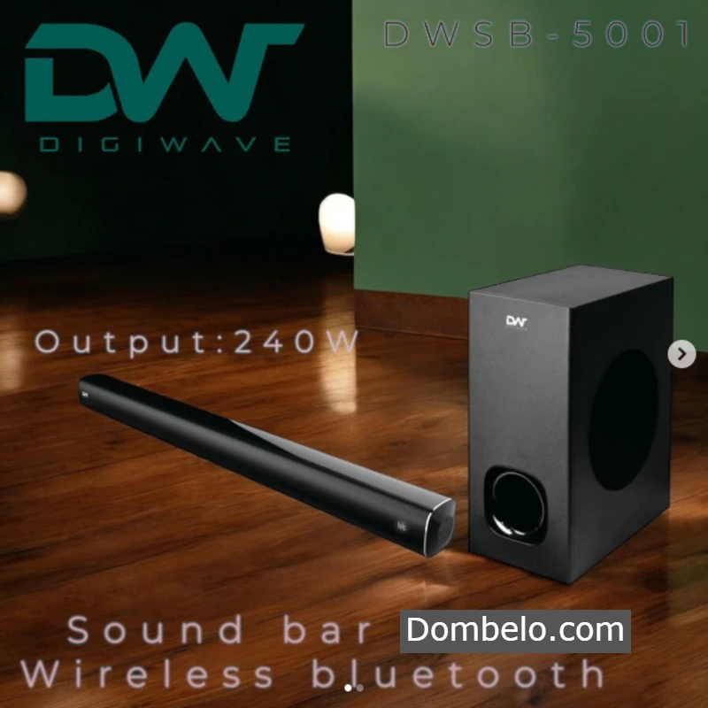Digiwave 2.1Ch SoundBar with Wireless Subwoofer