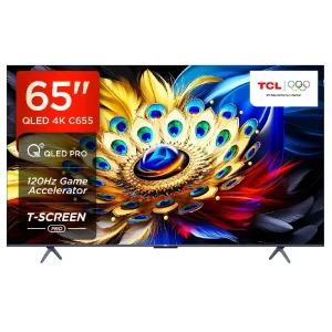 TCL 65 inch QLED PRO 4K Ultra HD Smart Google TV 65C655