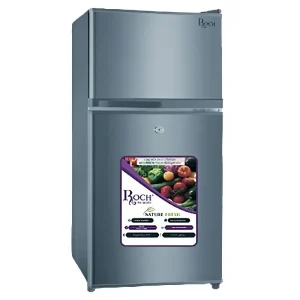 Roch 125 Liters Double Door Top Freezer Refrigerator RFR-125DT-J, Inox (2 Years Warranty)