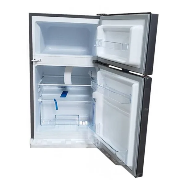 Roch 125 Liters Double Door Top Freezer Refrigerator RFR-125DT-J, Inox (2 Years Warranty)