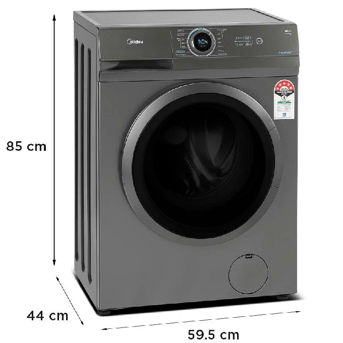 Midea 6KG Front Load Washing Machine with BLDC Inverter Motor | MF100W60BTGCC