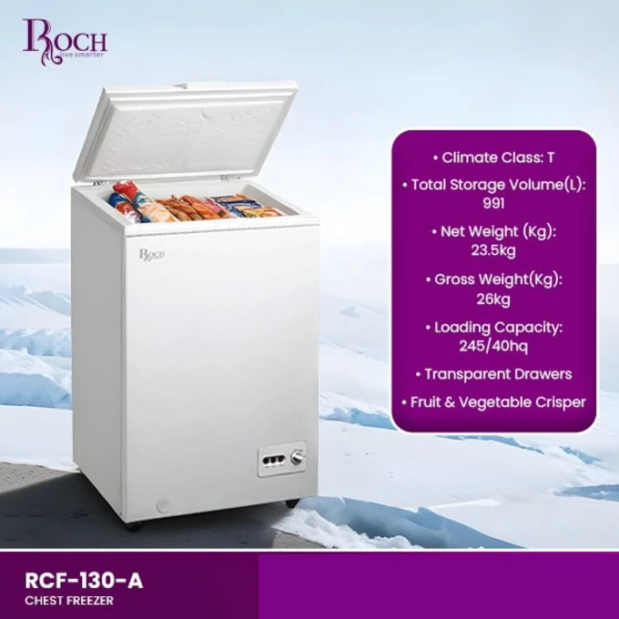 Roch 130L Chest Freezer I RCF-130-A