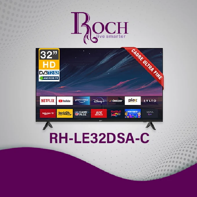 Roch 32 inch Smart Android Frameless HD LED TV