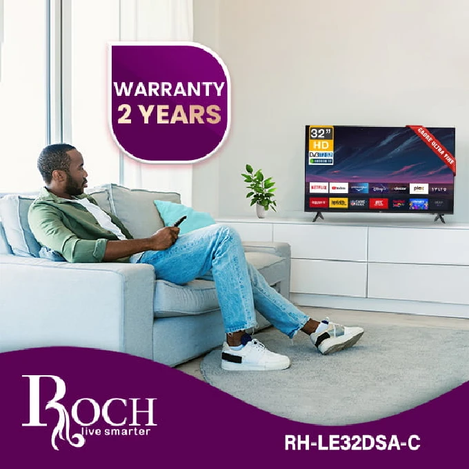 Roch 32 inch Smart Android Frameless HD LED TV