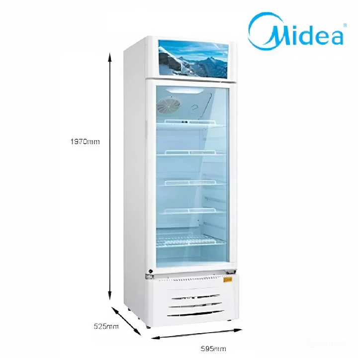 Midea 432L Showcase Display Chiller Refrigerator | MDRZ432FZG21