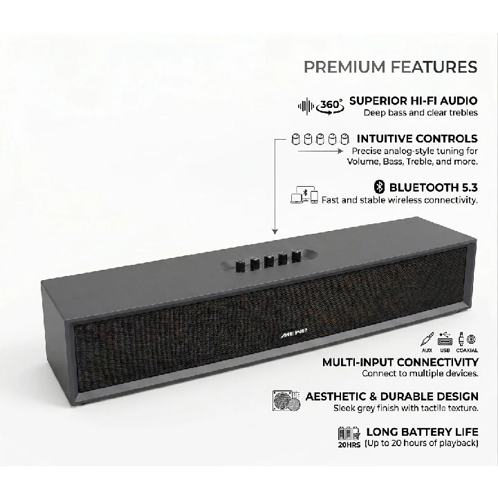 Mewe Hi-Fi SoundBox Speaker System | MW-8800BT