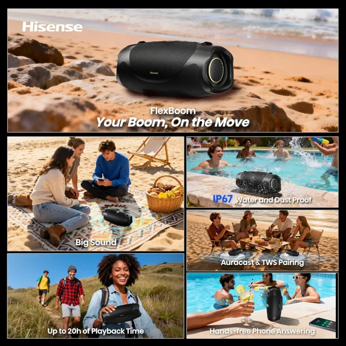 Hisense FlexBoom Bluetooth Speaker - 80W