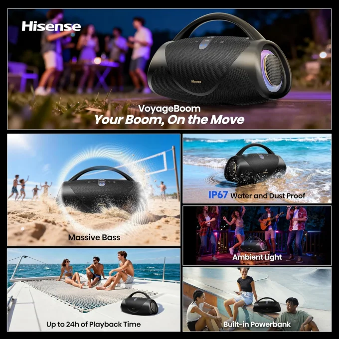Hisense VoyageBoom Bluetooth Speaker - 360W