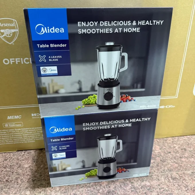 Midea 1.5L Glass Jar Blender With Pulse Function | MJ-BL6006W
