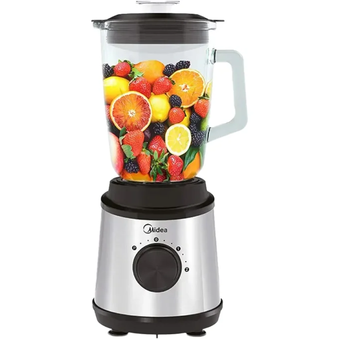 Midea 1.5L Glass Jar Blender With Pulse Function | MJ-BL6006W