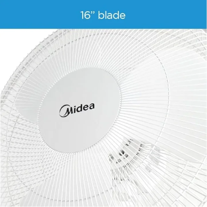 Midea 16-inch Wall Fan with Remote, FW407JR - White