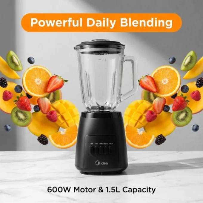 Midea 2 in 1 High Quality Glass Blender | MJ-BL6013W