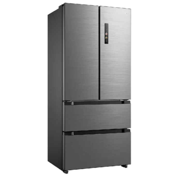 Midea 692L Freestanding Fridge Freezer, MDRF692FIC46, No Frost, (Net 516L, 347L Fridge+169L Freezer) with LED Light – Inox
