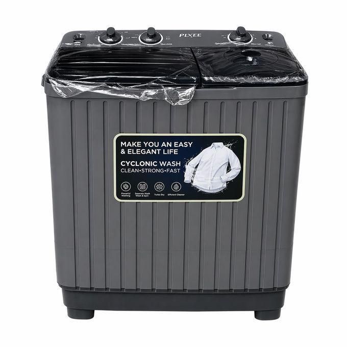 Pixel 8KG Twin Tub Top Load Washing Machine - Grey | PX382