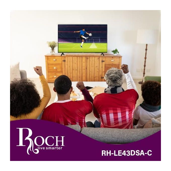 Roch 43 Inch Smart Android Frameless HD LED TV With Free To Air - (2YRS WRNTY)