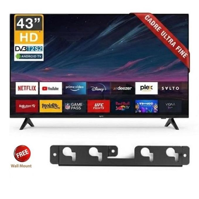 Roch 43 Inch Smart Android Frameless HD LED TV With Free To Air - (2YRS WRNTY)