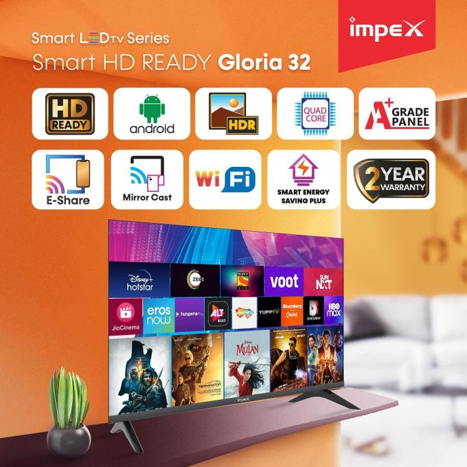 Smartec 32 Inch Smart Android HD Frameless Free To Air TV