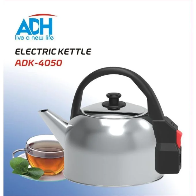 ADH 5L Cordless Stainless Steel Electric Kettle - Silver