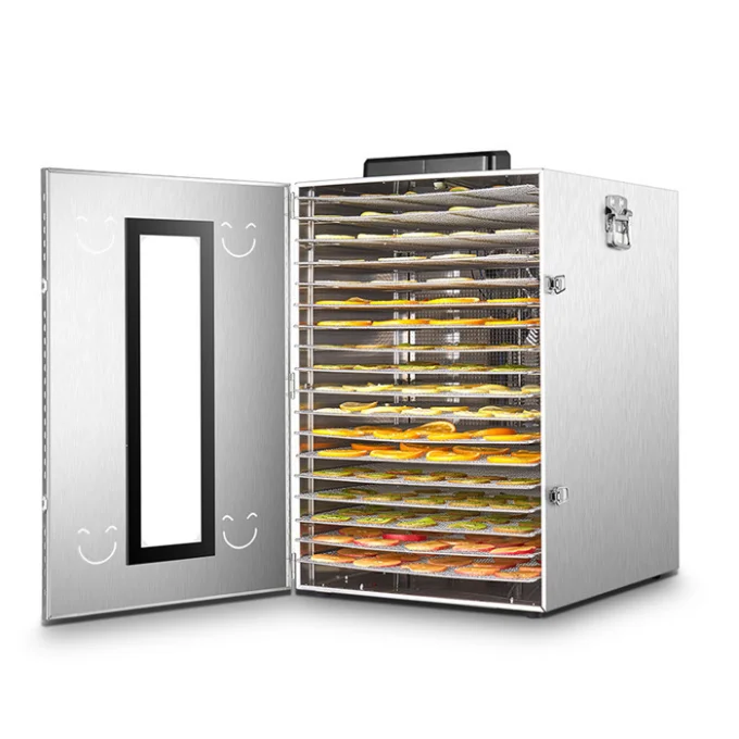 Commercial 18 Tray Electric Food Dehydrator Dryer Machine – Stainless Steel