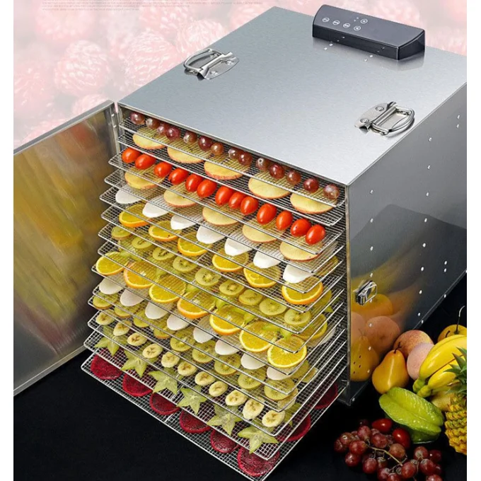 Commercial 18 Tray Electric Food Dehydrator Dryer Machine – Stainless Steel
