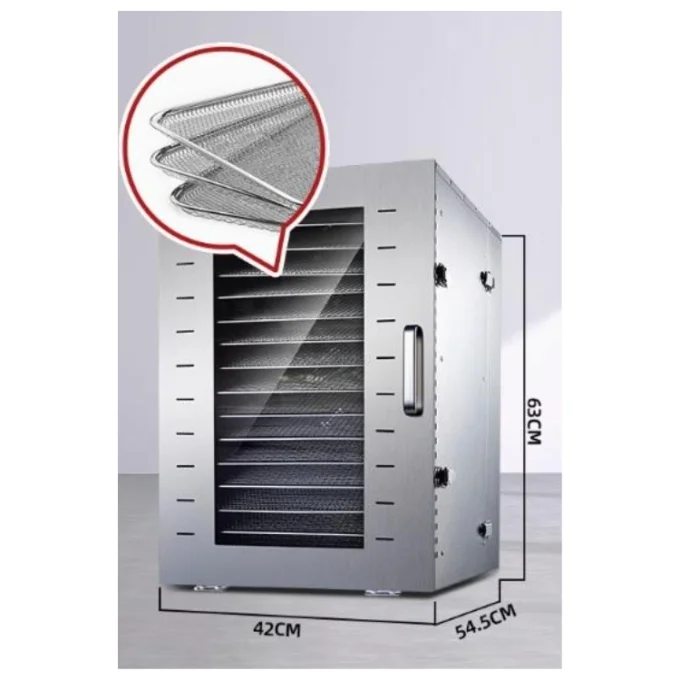 Commercial 20 Tray Food Dehydrator Dryer Machine – Stainless Steel