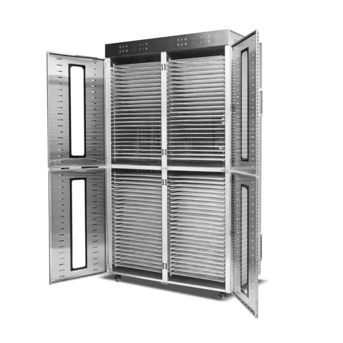 Commercial 80 Tray Electric Food Dehydrator Dryer Machine - 2 Doors