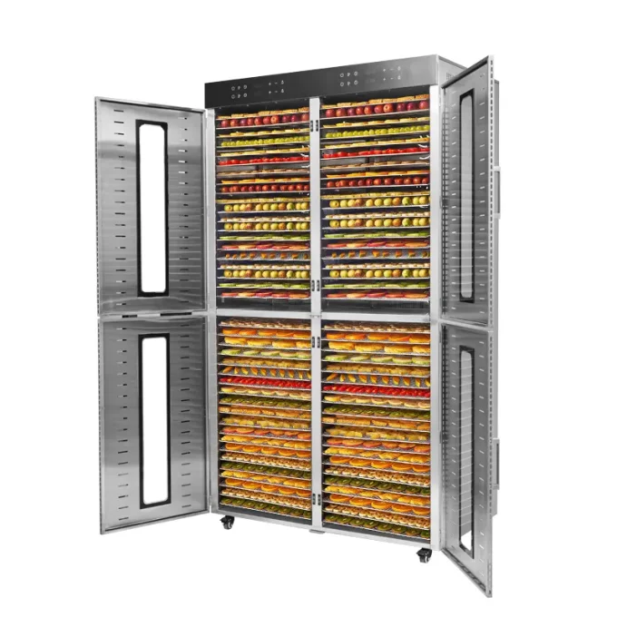 Commercial 80 Tray Electric Food Dehydrator Dryer Machine - 2 Doors