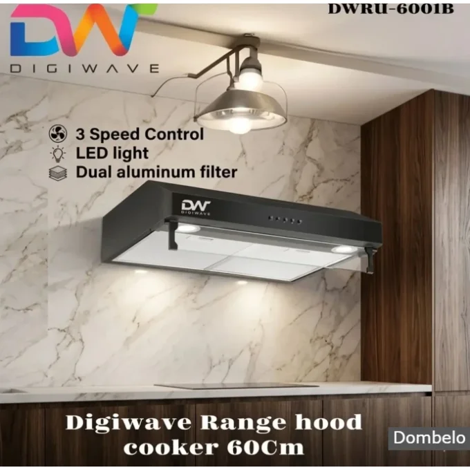 Digiwave 60cm Chimney Hood Extractor | DWRU-0001B