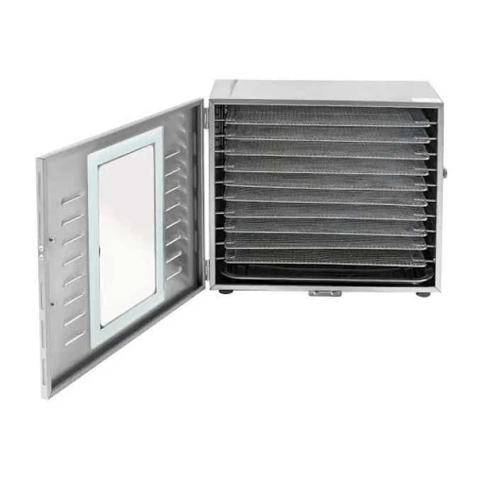 Commercial Food Dehydrator Dryer Machine 10 Trays - Stainless Steel