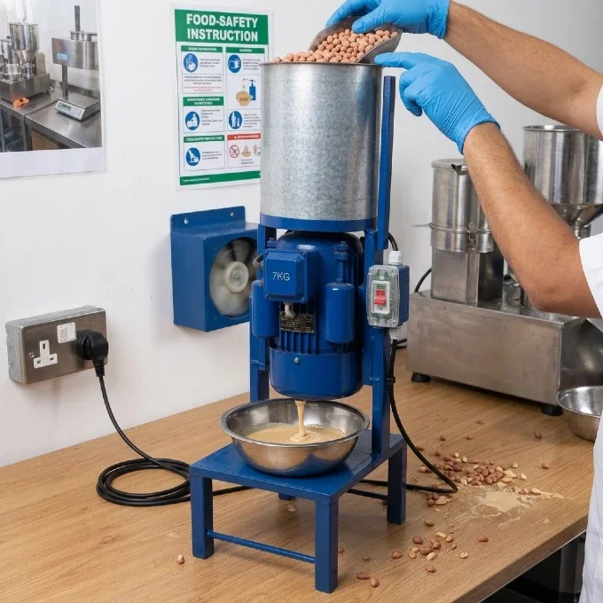 Groundnuts Commercial 7KG Grinding Machine, Paste Making Machine, Peanut Butter Machine, Heavy Duty Products, Industrial Use