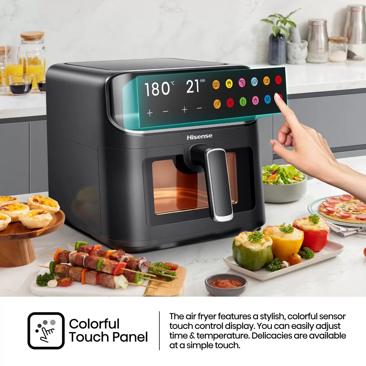 Hisense 6.7L Digital Air Fryer 1350W | H06AFBS2S3