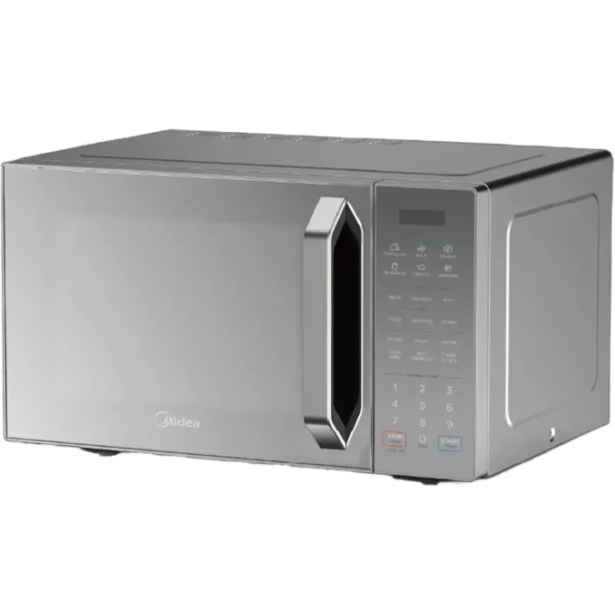 Midea 32 Litres EG9P032MX-S Microwave, 900W Digital Control With Grill & Silver Panel