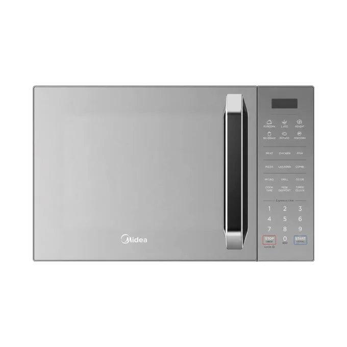 Midea 32 Litres EG9P032MX-S Microwave, 900W Digital Control With Grill & Silver Panel