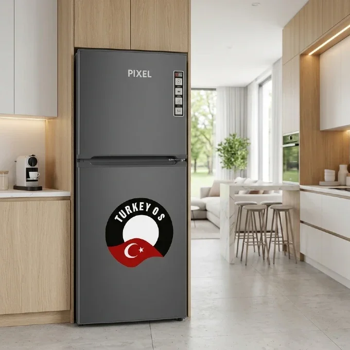Pixel 150L Double Door Refrigerator - Grey