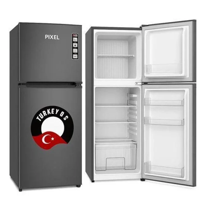 Pixel 150L Double Door Refrigerator - Grey