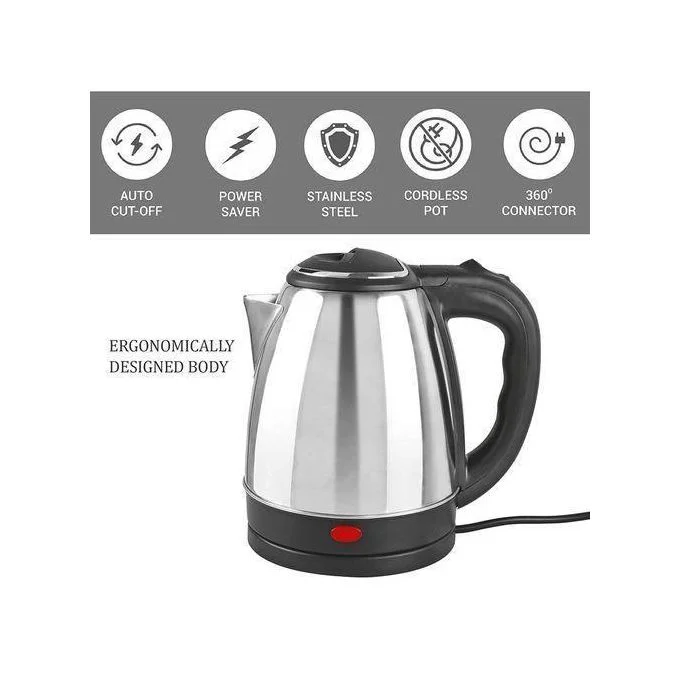 Pixel 2L Electric Kettle Percolator - Stainless Steel