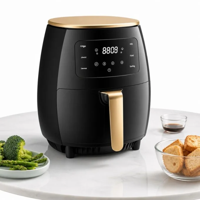 Pixel 6L Digital Air Fryer - 360° Hot Air Circulation Technology