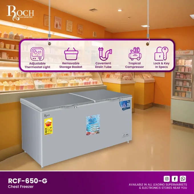Roch 650L Chest Freezer I RCF-650-G