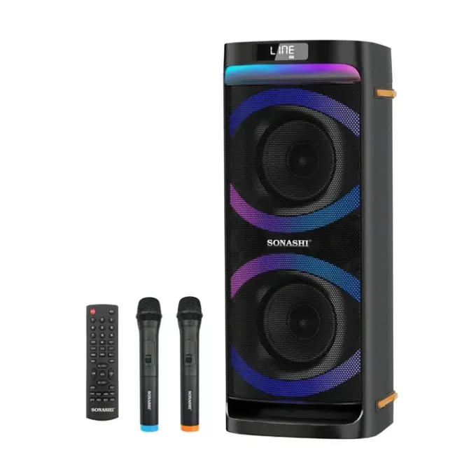 Sonashi 6.5 Inch Dual Rechargeable PartyBox Speaker | SPS8020R